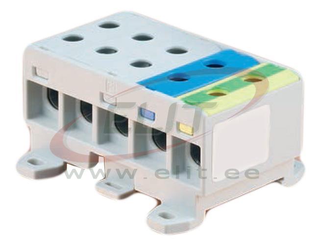 Hargnemisklemm UK35/3x1A+1N+1PE 5P 2,5–35 mm² hall/sinine/kollane-roheline
