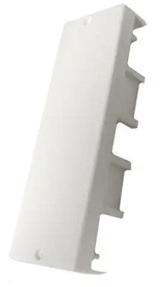 Karbiku otsakaas 130x50 mm valge