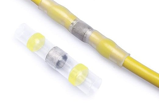 Termokahanev jätkuhülss jootetinaga 4–6 mm² kollane