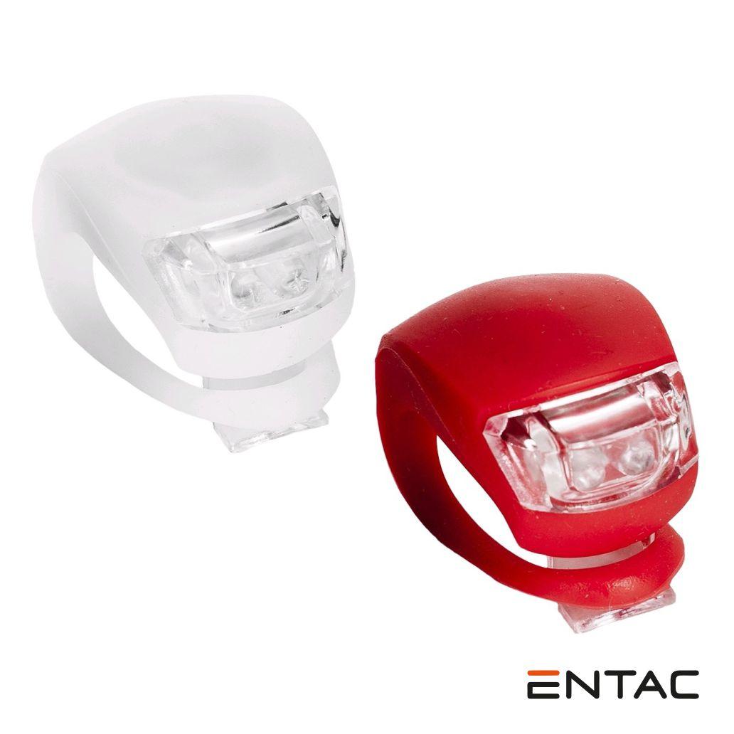 Jalgratta tulekomplekt LED 50 lm 2×CR2032 IP65 valge/punane