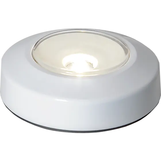 Kapivalgusti LED 0,57W 36 lm 3000K 3×AAA IP20 valge Ø69×25 mm