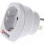 Reisiadapter USA pistik/europesa 16A 100-240V AC 50/60Hz 65W valge