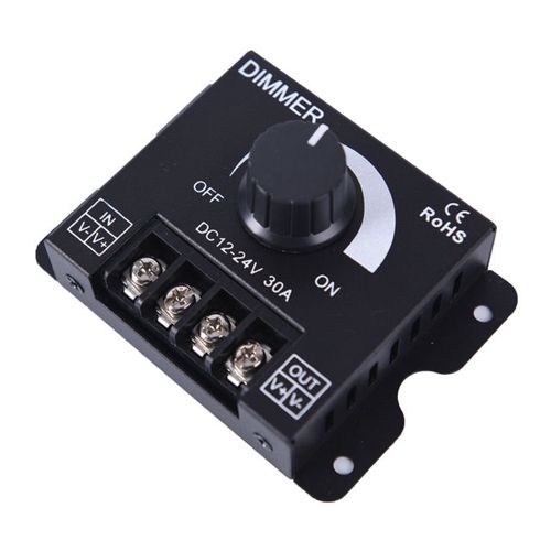 LED pöörddimmer 12–24V 360–720 W 30 A IP20