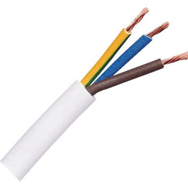Paindkaabel 3x1,0 mm² valge
