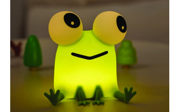 Laste öölamp pehmest ja siidjast silikoonist konn 2W 30 lm 3000K 1200mAh