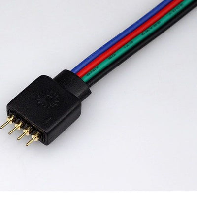 Painduv ühendusjuhe RGB+White LED-ribale, pin-otsaga
