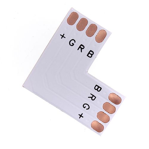 RGB LED-riba L-kujuline nurgaühendus 10 mm