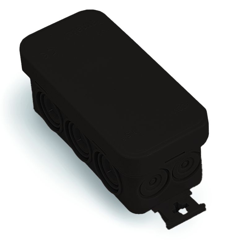 Harukarp pinnapealne 90x43mm IP54  UV-kindel must