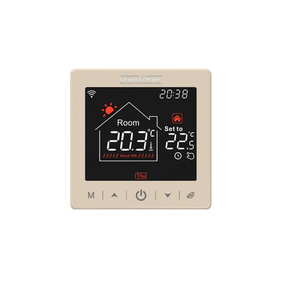 Põrandakütte termostaat WiFi 20A +5…+95 °C õhk/põrand süvistatav valge