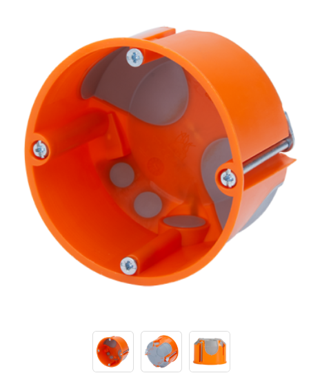 Kipsitoos õhutihe Ø68×47 mm oranž