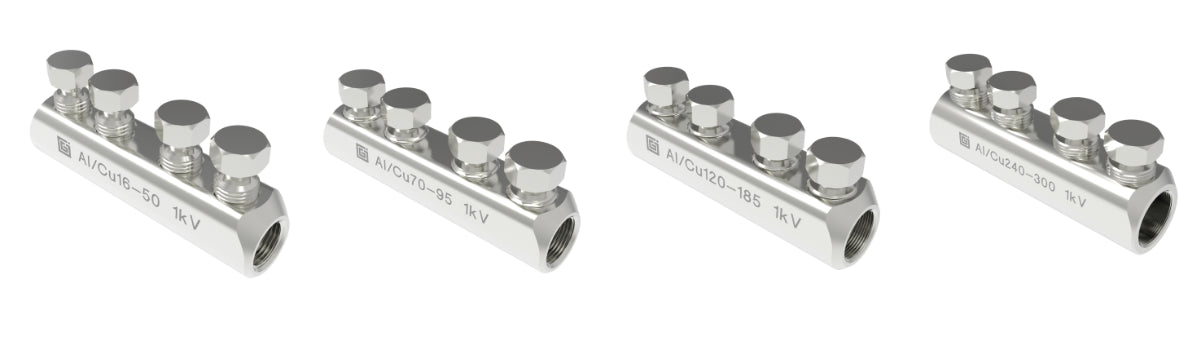 OUNEVA VB04-0015 kruvijätkuhülss 6–25 mm² nelja kruviga tootefoto