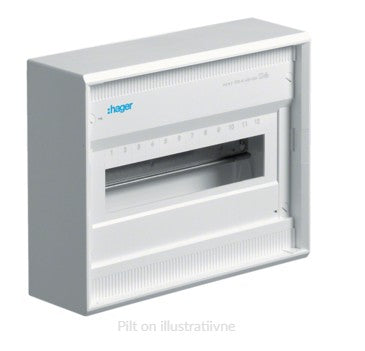 Kilp 12 moodulit pinnapealne IP30 valge metall uksega