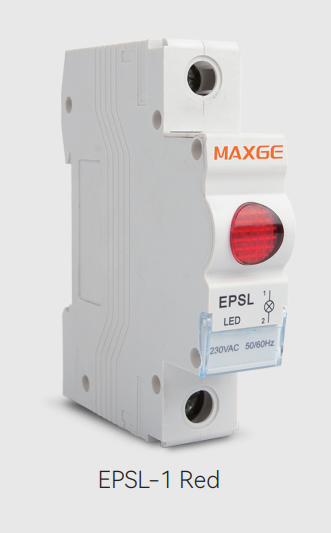 LED indikaator DINliistule 230VAC 1-16mm2 1M punane