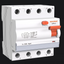 Rikkevoolukaitselüliti 4P (3P+N) 25A 6kA Rikkevoolukaitselülitid